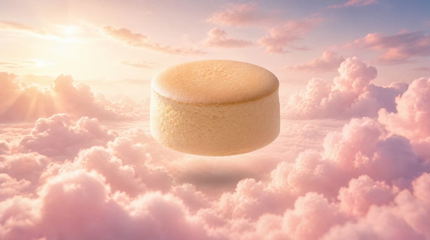 6 Cloud cold soufflé cream sando, sliced and filled