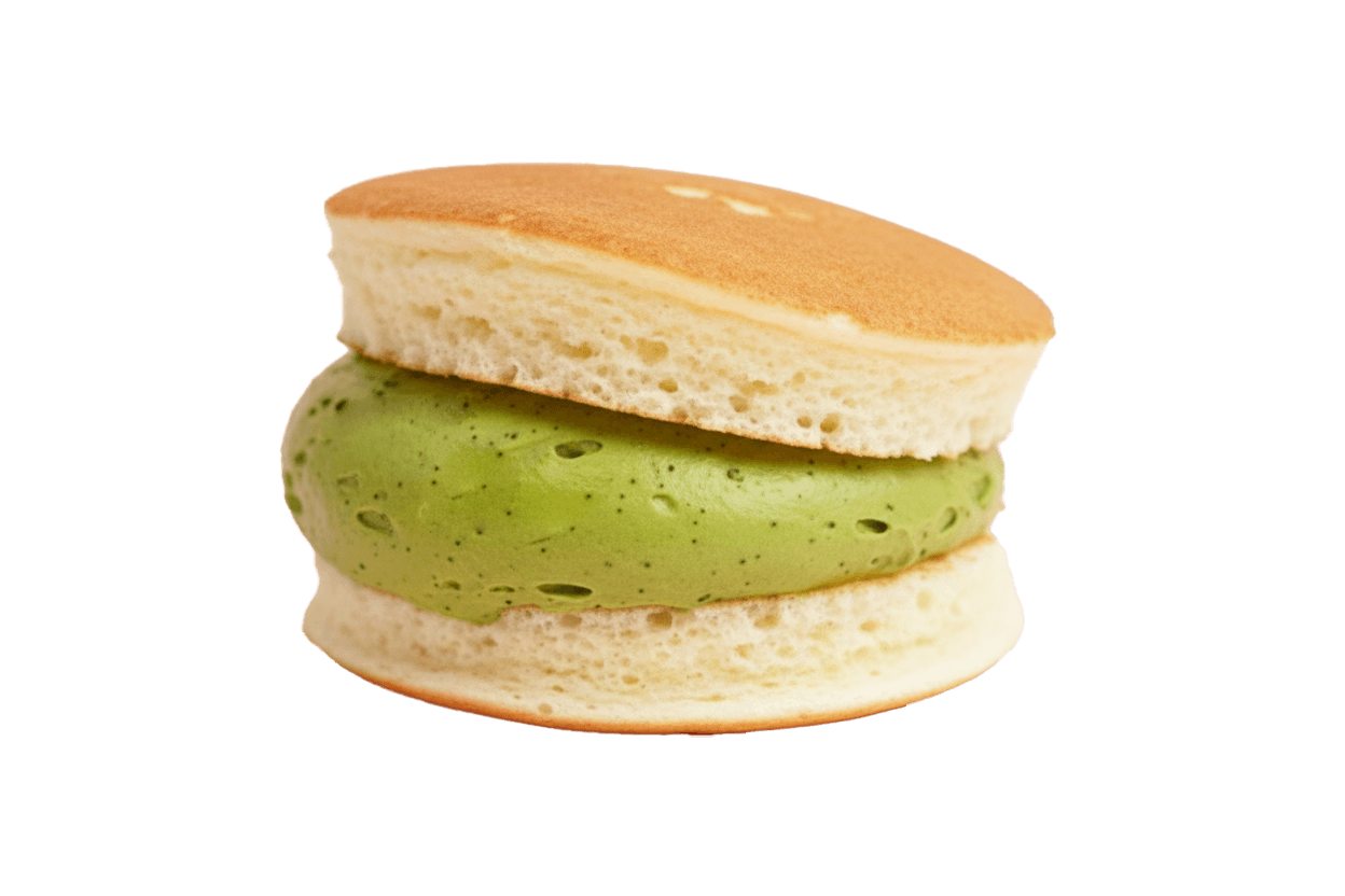 Double Matcha soufflé cream sando